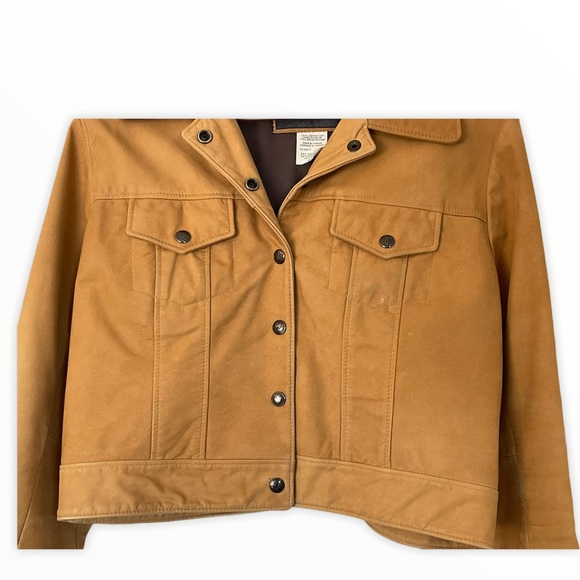 Roots Vintage 90’s Nubuck Trucker Style Jacket - Picture 3 of 13